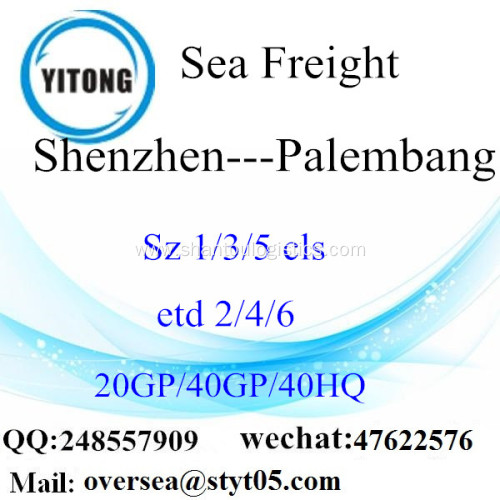 Shenzhen Port Sea Freight Shipping To Palembang